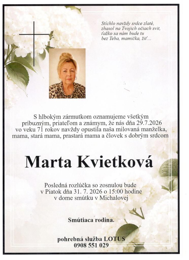 Parte Marta Kvietková