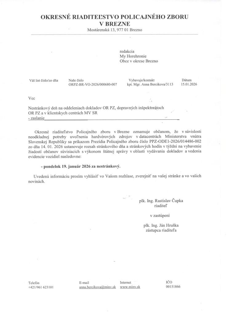 Zmena stránkových hodín 