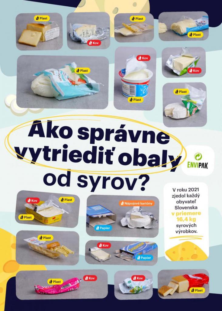 Ako správne vytriediť obaly od syrov?