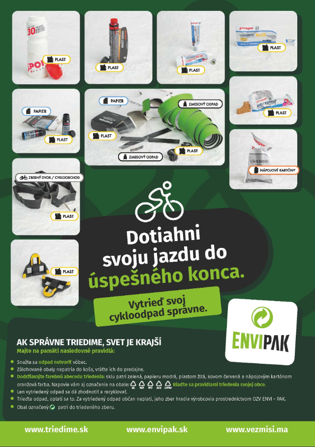 Vytrieď svoj cykloodpad správne 
